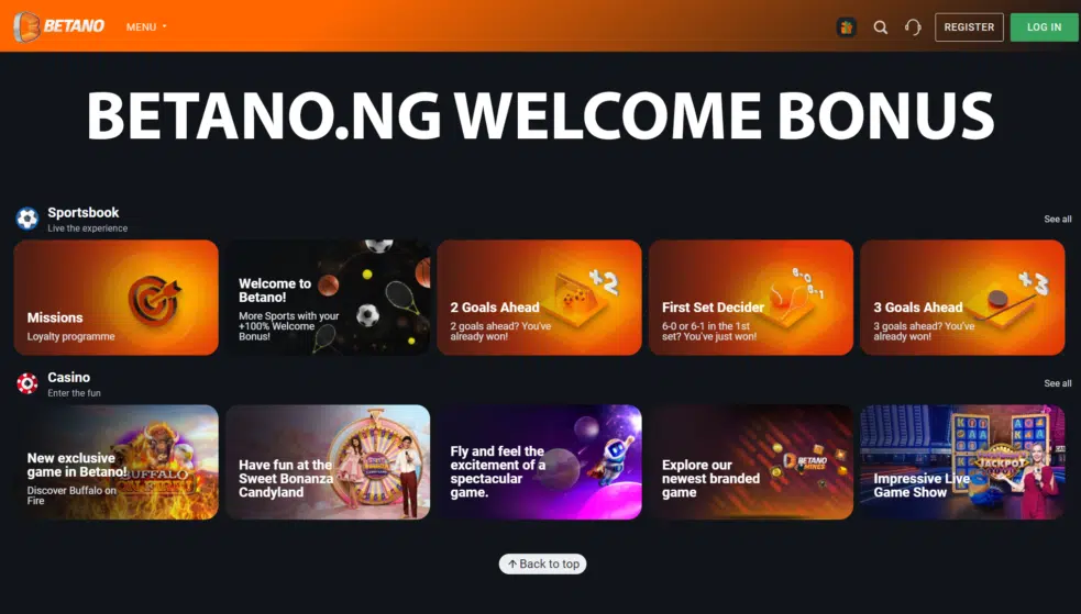 Betano.NG welcome bonus