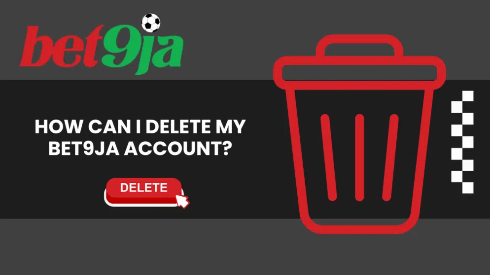 How can I delete my Bet9ja account?